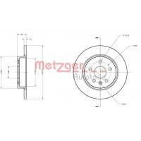 6110130 METZGER Гальмівний диск