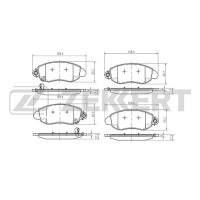BS-1033 ZEKKERT КомплеК т гальмівних колодок, дискове гальмо