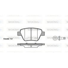 P15203.00 WOKING Комплект гальмівних колодок дисковий гальм