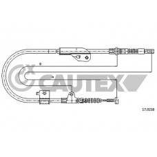 069048 CAUTEX Тросик, cтояночный тормоз