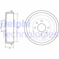 BF528 DELPHI Гальмівний барабан