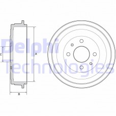 BF528 DELPHI Гальмівний барабан