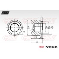 72940034 MAXTECH Поршень корпус скоби гальма
