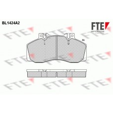 BL1424A2 FTE Комплект гальмівних колодок дисковий гальм