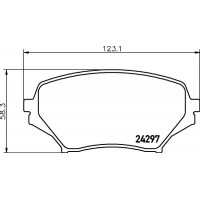 8DB 355 037-061 HELLA PAGID Комплект гальмівних колодок дисковий гальм