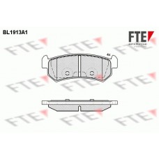 BL1913A1 FTE КомплеК т гальмівних колодок, дискове гальмо