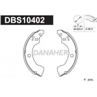DBS10402 DANAHER Комплект гальмівних колодок