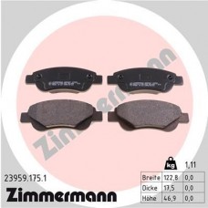 23959.175.1 ZIMMERMANN Комплект гальмівних колодок дисковий гальм