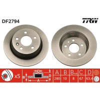DF2794 TRW Гальмівний диск