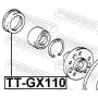 TT-GX110 FEBEST Ремкомплект, Ступиця колеса