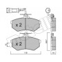22-0148-1 METELLI Комплект гальмівних колодок дисковий гальм