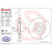 09.7680.20 BREMBO Гальмівний диск