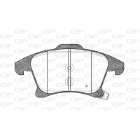 BPA1249.22 OPEN PARTS Комплект гальмівних колодок дисковий гальм