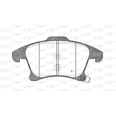 BPA1249.22 OPEN PARTS Комплект гальмівних колодок дисковий гальм