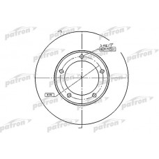 PBD4506 PATRON Гальмівний диск