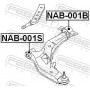 NAB-001B FEBEST Підвіска важіль незалежної підвіски колеса