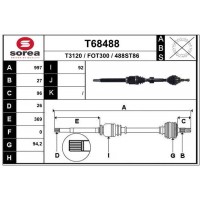 T68488 EAI Привідний вал