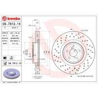 09.7812.1X BREMBO Гальмівний диск