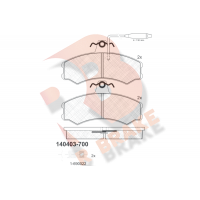 RB0403-700 R BRAKE КомплеК т гальмівних колодок, дискове гальмо
