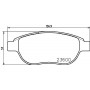 8DB 355 018-871 HELLA PAGID Комплект гальмівних колодок дисковий гальм