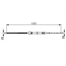 1 987 482 457 BOSCH Тросик, cтояночный тормоз