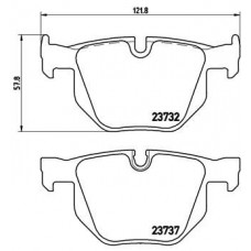 P 06 033 BREMBO Комплект гальмівних колодок дисковий гальм
