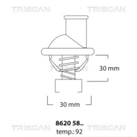 8620 5892 TRISCAN Термостат охолоджувальна рідина
