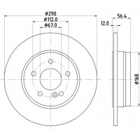 8DD 355 105-951 HELLA Гальмівний диск