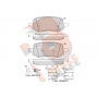 RB2405 R BRAKE Комплект гальмівних колодок дисковий гальм