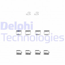 LX0343 DELPHI Комплектуючі колодки дискового гальма