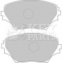KBP1803 KEY PARTS Комплект гальмівних колодок дисковий гальм