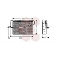 3000V381 VAN WEZEL Випарник кондиціонера