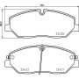 P 30 090 BREMBO Комплект гальмівних колодок дисковий гальм