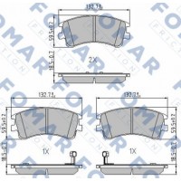 FO 924981 FOMAR Friction Комплект гальмівних колодок дисковий гальм
