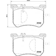 P 50 111 BREMBO Комплект гальмівних колодок дисковий гальм