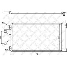 10-45548-SX STELLOX Конденсатор кондиціонера