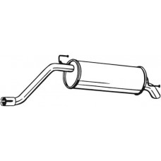 148-109 BOSAL Глушник вихлопних газів кінцевий