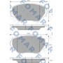 FO 905681 FOMAR Friction Комплект гальмівних колодок дисковий гальм