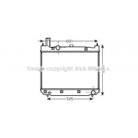 TO2471 AVA QUALITY COOLING Радіатор охолодження двигуна