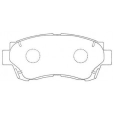 ASN-157 AISIN Комплект гальмівних колодок дисковий гальм