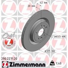 290.2271.20 ZIMMERMANN Гальмівний диск