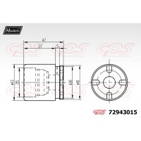 72943015 MAXTECH Поршень корпус скоби гальма