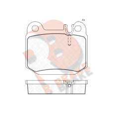 RB1391 R BRAKE Комплект гальмівних колодок дисковий гальм