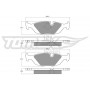 TX 11-30 TOMEX Brakes Комплект гальмівних колодок дисковий гальм