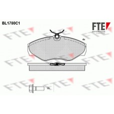 BL1780C1 FTE Комплект гальмівних колодок дисковий гальм