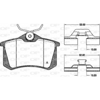 BPA0263.03 OPEN PARTS Комплект гальмівних колодок дисковий гальм