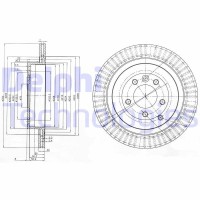 BG3925C DELPHI Гальмівний диск