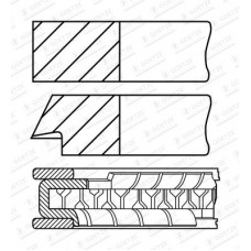 WG2294345 WILMINK GROUP Комплект поршневих кілець
