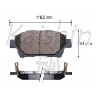 FK2283 KAISHIN Комплект гальмівних колодок дисковий гальм