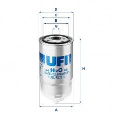 24.H2O.05 UFI Паливний фільтр
